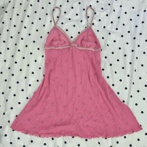 Pink fairy babydoll mini slip dress